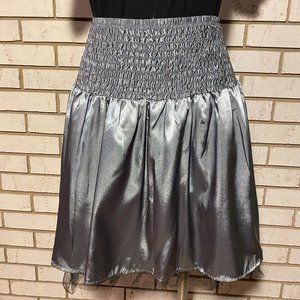 Mimi Chica - Gray elastic waist silky skirt.  SZ XL
